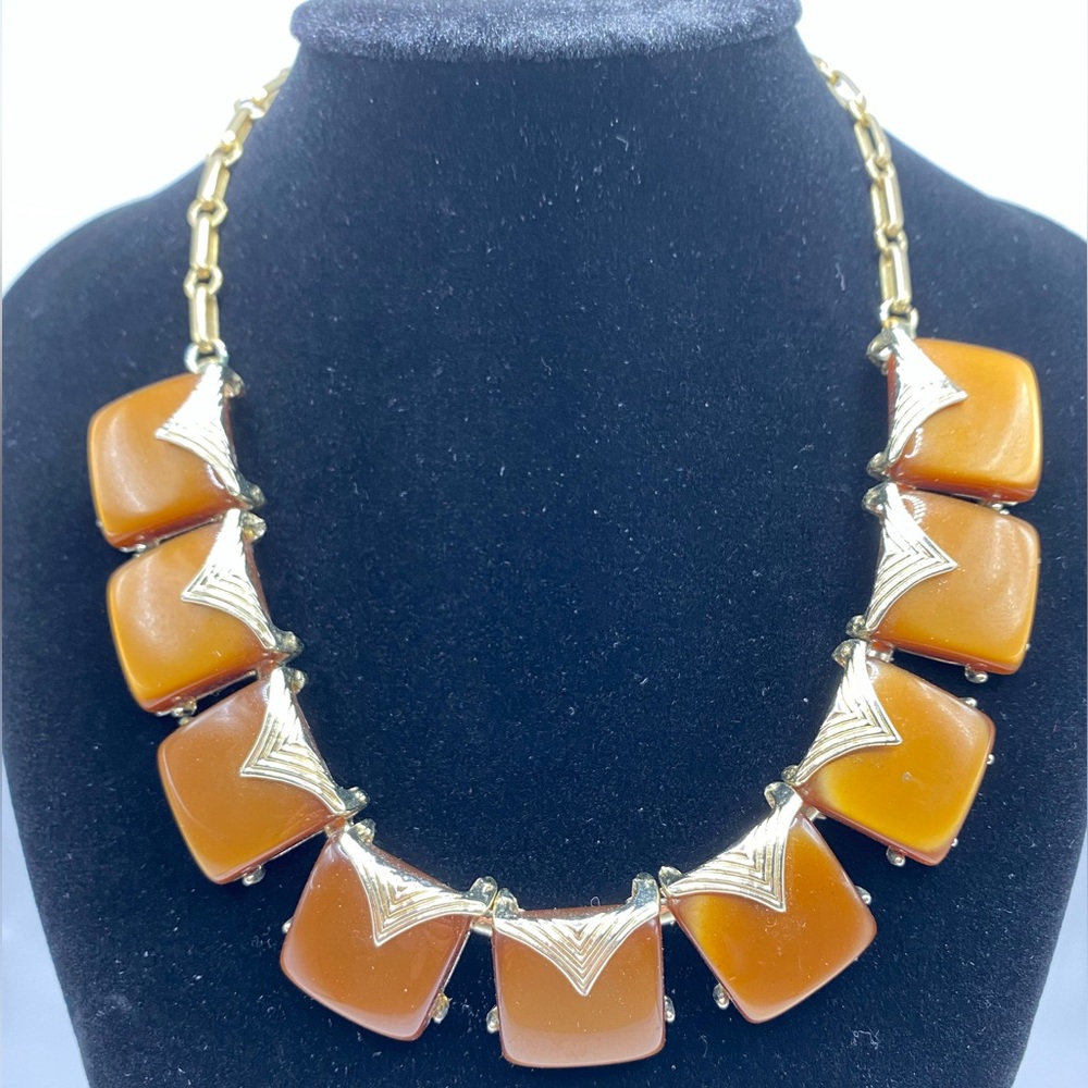 Gold & Brown Necklace